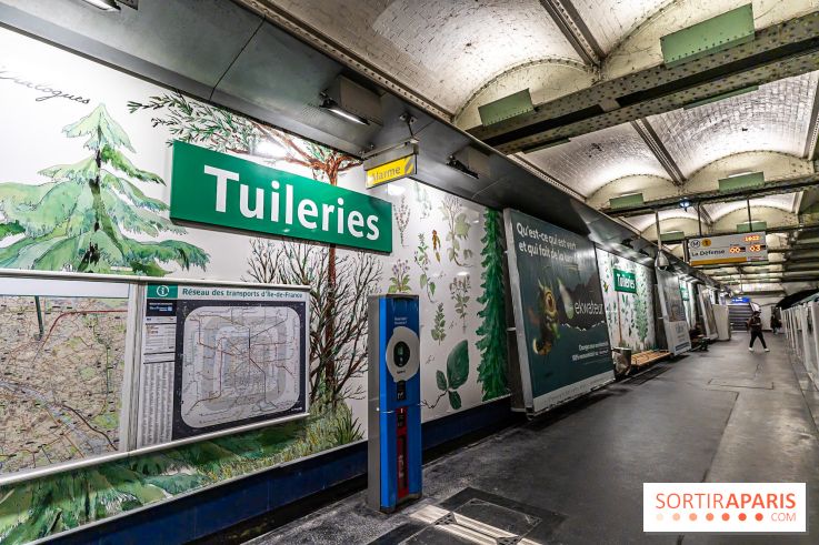 Le Métro Tuileries en mode végétal