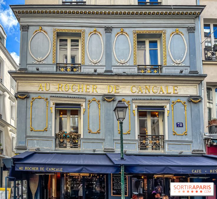Au Rocher de Cancale, le restaurant historique à la façade bleue rue Montorgueil