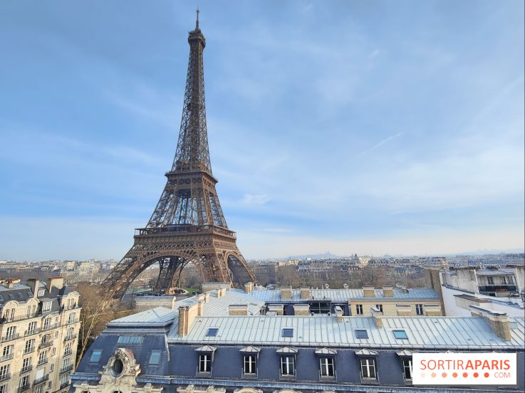 Visuel Paris 15e - Tour Eiffel hiver toits paris
