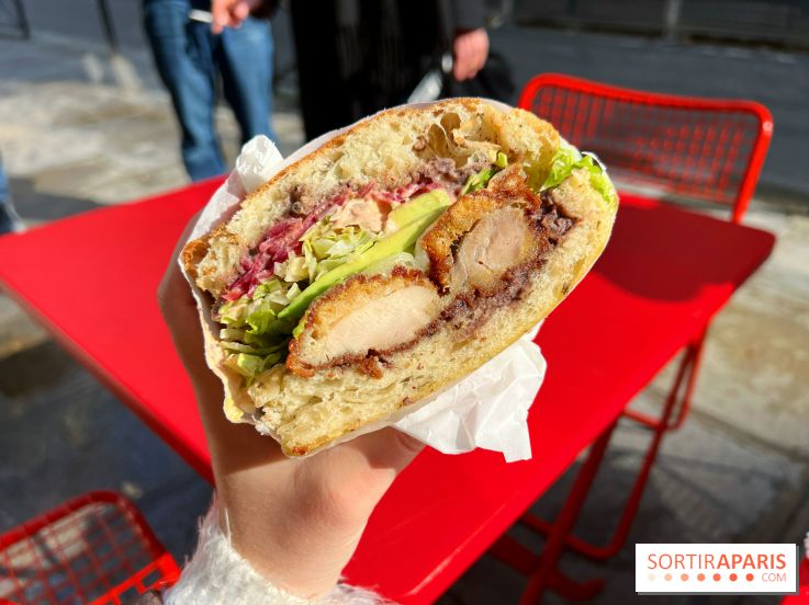 Kiss - Sandwich poulet frit, avocat, focaccia