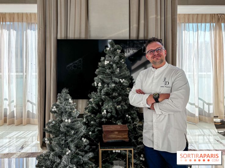 La Buche de Noel et les patisseries du Mandarin Oriental du chef patissier Julien Dugourd 