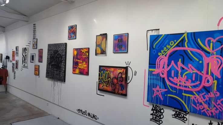 EXPO MANI IN ALTO - MANI IN ALTO: Nello Petrucci, Softwix et Steso Primo à la GALERIE AMARRAGE, au CŒUR DES PUCES DE SAINT OUEN   1031997