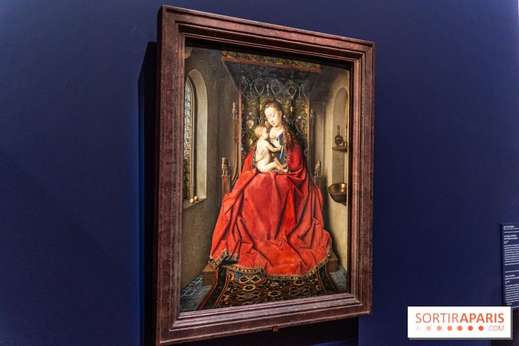 Exposition Revoir Van Eyck, La Vierge du chancelier Rolin au Musée du Louvre - la Vierge et l'enfant - La Vierge de Lucques