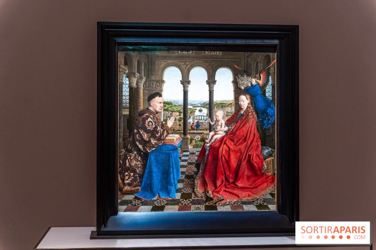 Exposition Revoir Van Eyck, La Vierge du chancelier Rolin au Musée du Louvre