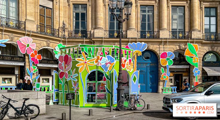 Van Cleef & Arpels pop up photocall Place Vendôme