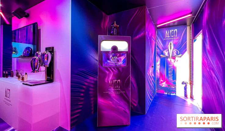 Mugler installe un pop up sensoriel et immersif avec des animations gratuites, à Paris