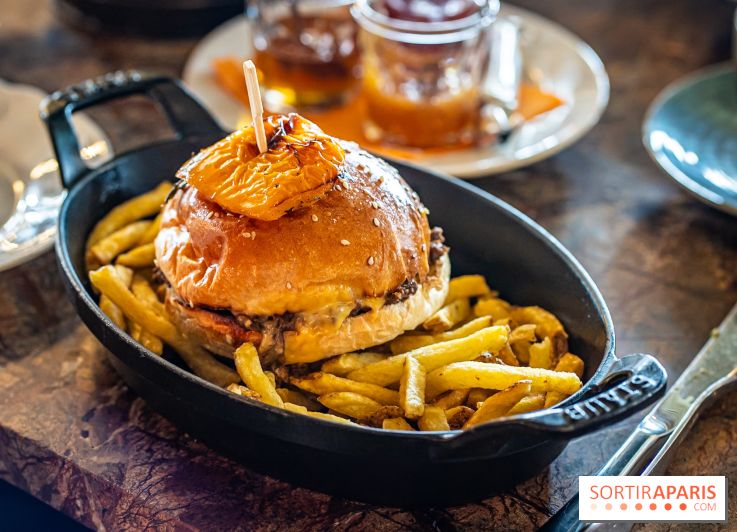 Le brunch festif du Bistrot Podium - Paris 15e - Top Chef -  burger frites