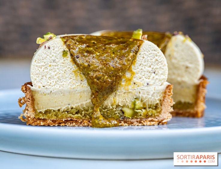 La Pâtisserie éphémère d'Aurélien Cohen à Paris - tarte pistache