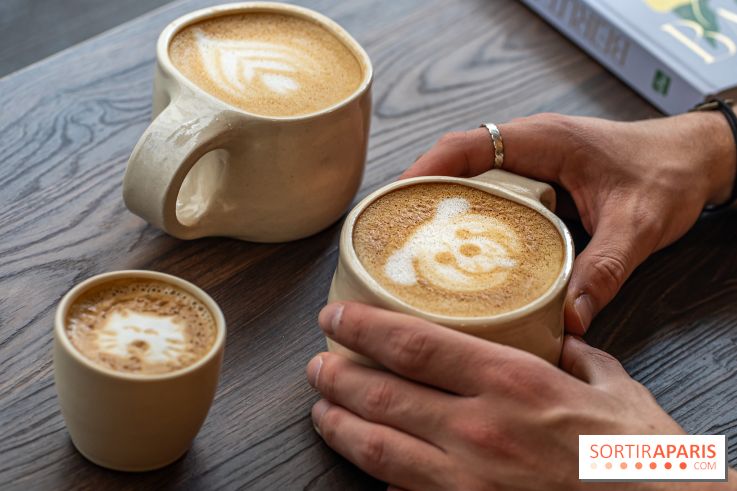 Seven Heaven, le coffee shop dog's friendly et kid's friendly de Paris 11e - café latte