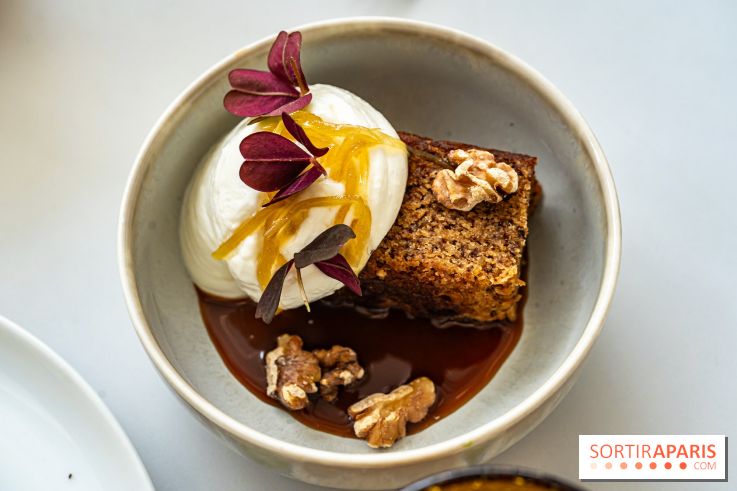 Le Café Mirette, l'excellent resto à la Fondation Pernod, côté Gare Saint-Lazare - financier aux noix