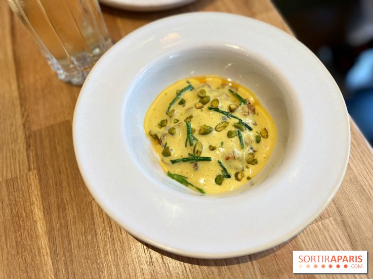 Brion - Céleri rôti, sabayon pistaches