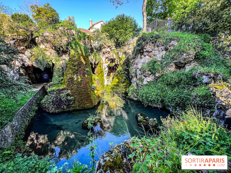Parc du Dr Fauvel à Villennes sur Seine, grotte et cascades