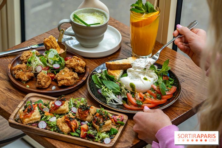 Fu Patisserie et coffee shop Paris 13e - burrata au basilic thaï