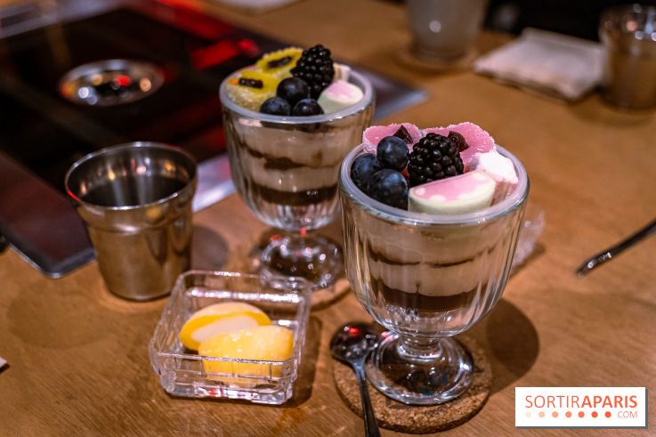 Hwaro Grill, le barbecue Coréen Paris 15e -  dessert - tiramisu chocolat