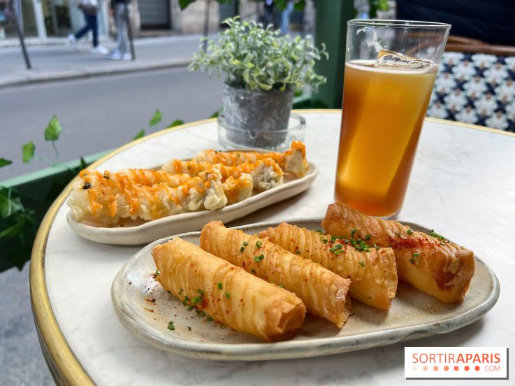 Bar Talaé - Halloumi croustillant, enoki en tempura