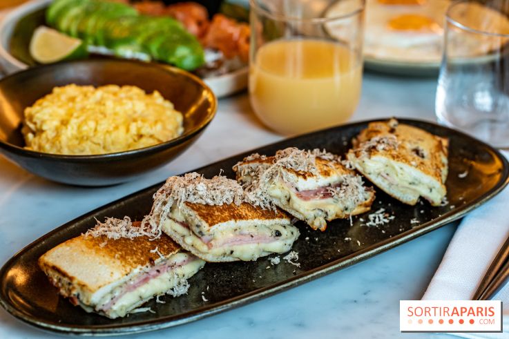 Brunch du Vesper Paris 7e - buffet à volonté et plats à table -  croque truffe