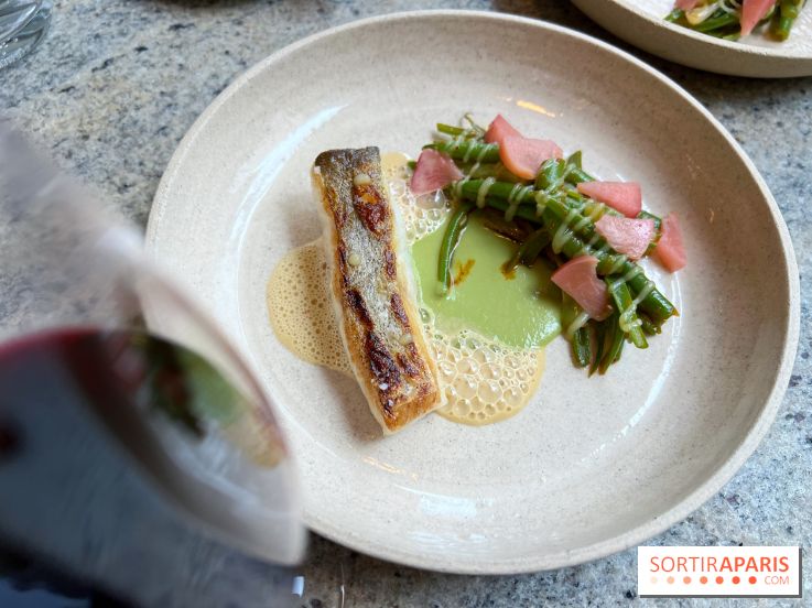 La Table des Résistants - Poisson, asperges, pickles pêches