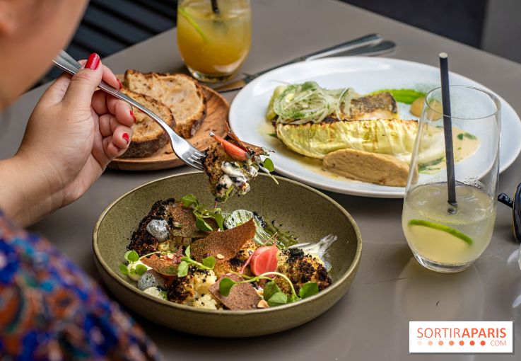 Fana Bistrot, le restaurant bistronomique du 18e avec terrasse et vue Sacré Cœur -  hou fleur végétarien