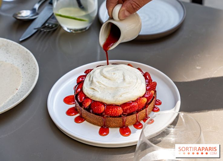 Fana Bistrot, le restaurant bistronomique du 18e avec terrasse et vue Sacré Cœur -  tarte aux fraises