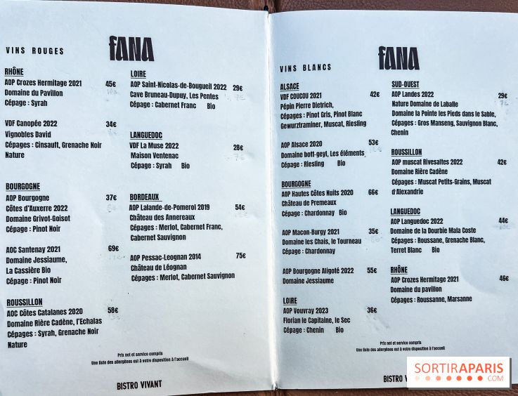 Fana Bistrot, le restaurant bistronomique du 18e avec terrasse et vue Sacré Cœur - carte - menu