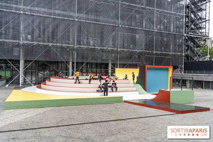 Cycloïde Piazza, le skatepark et œuvre d’art de Raphaël Zarka au Centre Pompidou