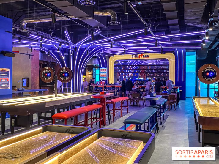 Shuffled, l'enseigne de shuffleboard à Boom Boom Villette - IMG 8529