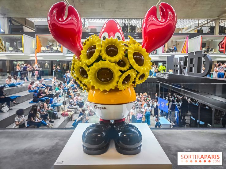 Les homards de l'artiste pop Philip Colbert envahissent la Station F pour une expo gratuite insolite - IMG20240708164557
