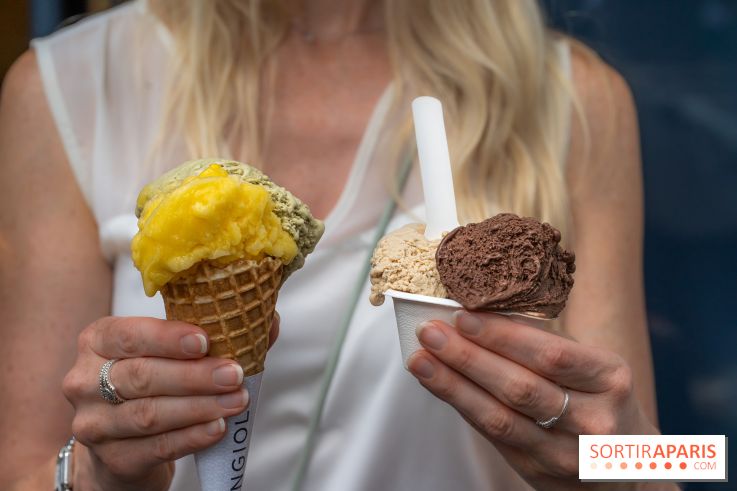 Angiolo, le glacier de Saint-Germain-des-Près - les photos -  pot et cornet