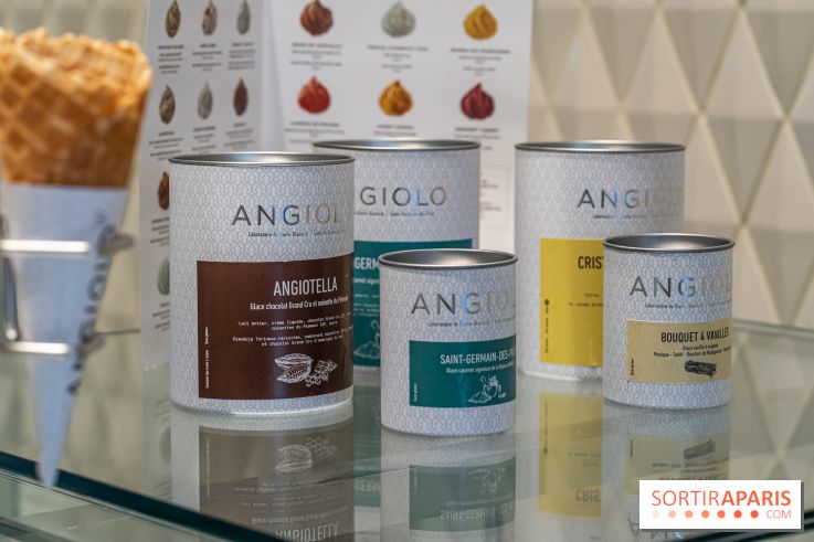 Angiolo, le glacier de Saint-Germain-des-Près - les photos -  pots de glaces