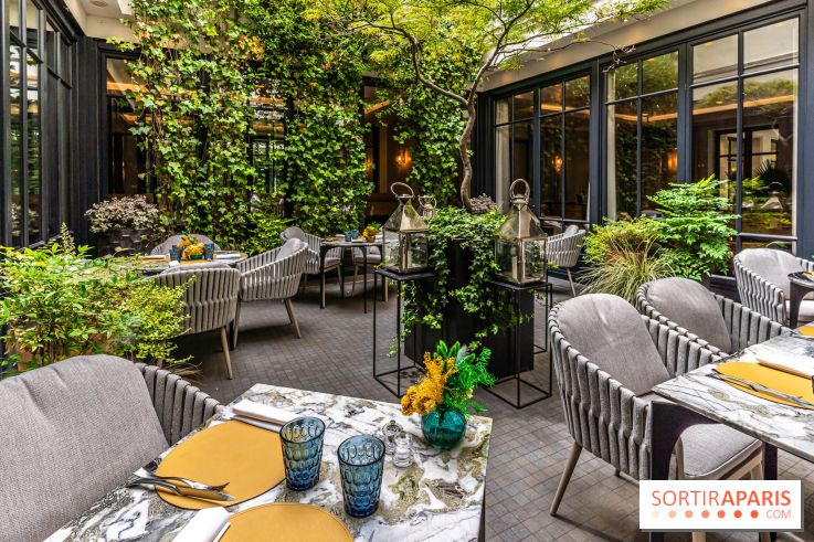 La terrasse cachée du Burgundy pour déjeuner au soleil dans le 8e -  A7C8460