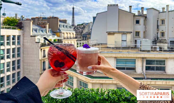 Le Marta, le bar à cocktails perché sur le rooftop de l'Hôtel Barrière Fouquet's Paris tout l'été