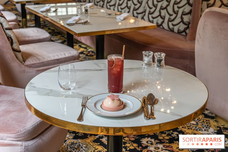 Le Café et la Pâtisserie Pierre Hermé à Versailles - Hôtel Les Lumières - pâtisserie et thé glacé ispahan