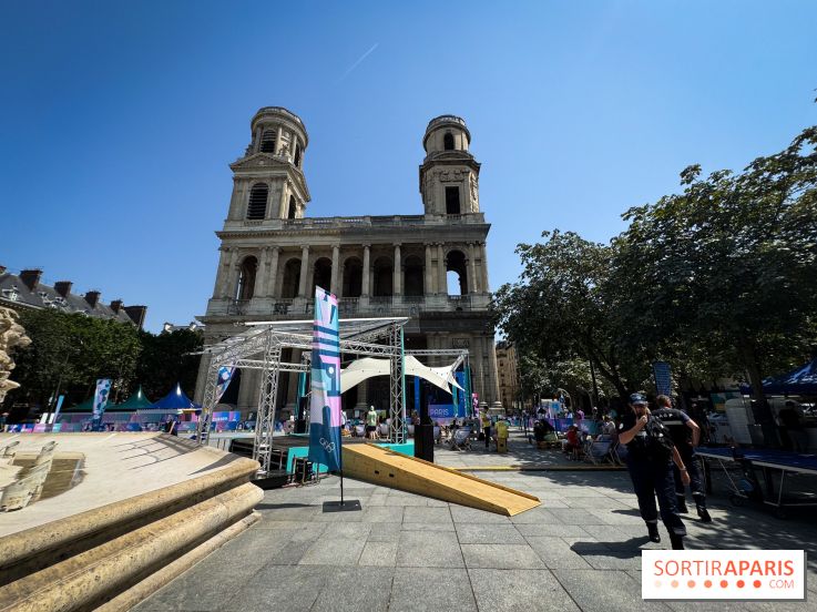 JO Paris 2024 : Fan zone Saint-Sulpice