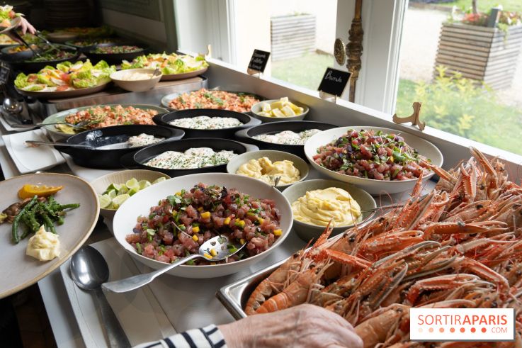 Le brunch à volonté exceptionnel de la Maison du Val à Saint-Germain-en-Laye dans les Yvelines - 78  -  buffet garni