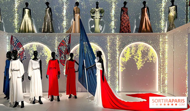 JO paris 2024 : Les tenues de scène de Lady Gaga, Aya Nakamura et Céline Dion exposées à la Galerie Dior  - image00016