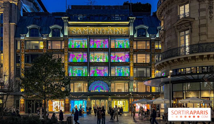 Les vitrines de Noël 2024 de la Samaritaine : Thoiry Lumières Sauvages envahit le grand magasin
