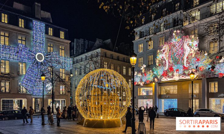 Les illuminations de Noël 2024 du Faubourg Saint Honoré avec Emmanuelle Béart - 3