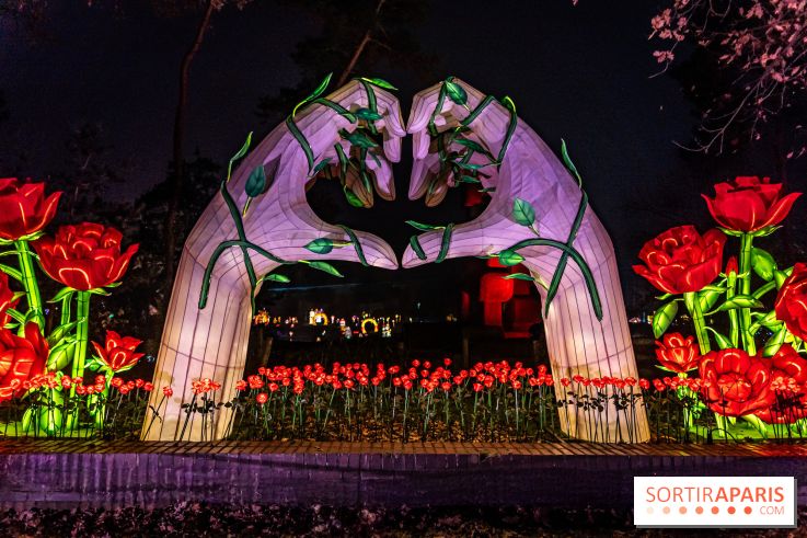 L'Odyssée Lumineuse 2024, le parcours de lumières au Parc Floral - les photos - amour - love - Saint-Valentin