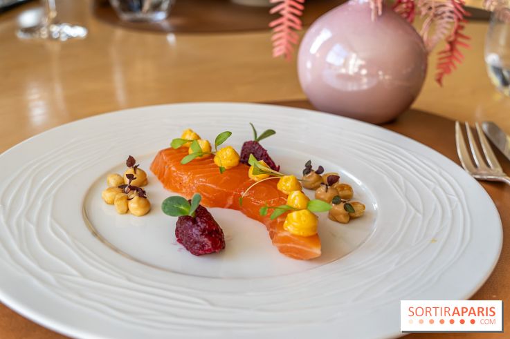 La Table du Château à Dampierre-en-Yvelines, le restaurant face au château - nos photos -  saumon