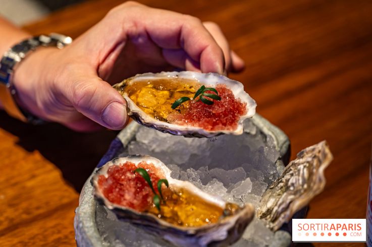 Pink Koï Paris - restaurant japonais -  Kaki Kajitsu su - huitres