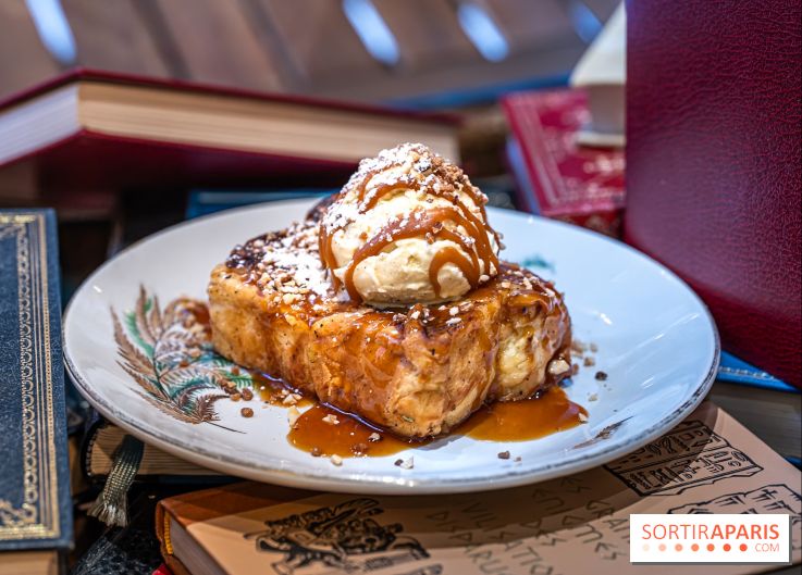 Le Bistro des Livres, le restaurant français pour les amoureux des bouquins -  pain perdu