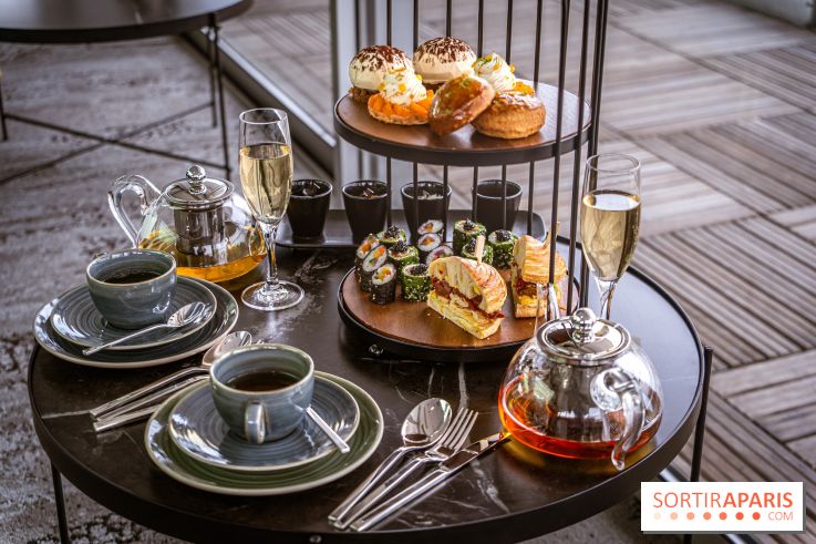Le tea time éphémère face à la Tour Eiffel au Pullman - A7C02497