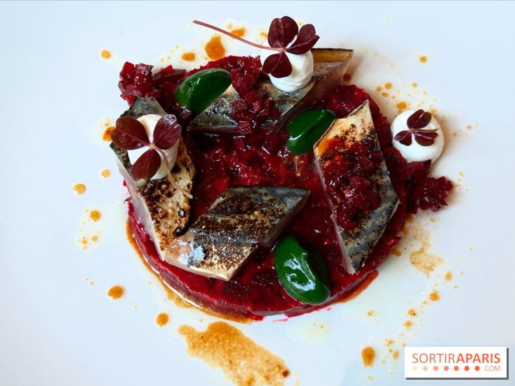 Colvert - Maquereaux à la flamme, betterave