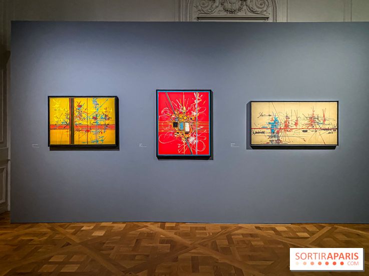 ジョルジュ・マチュー：パリ・モネでの展覧会の写真-最終日