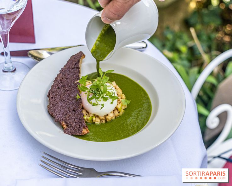 Terrasse de l'Hôtel Particulier, le jardin verdoyant au cœur de Montmartre - photo