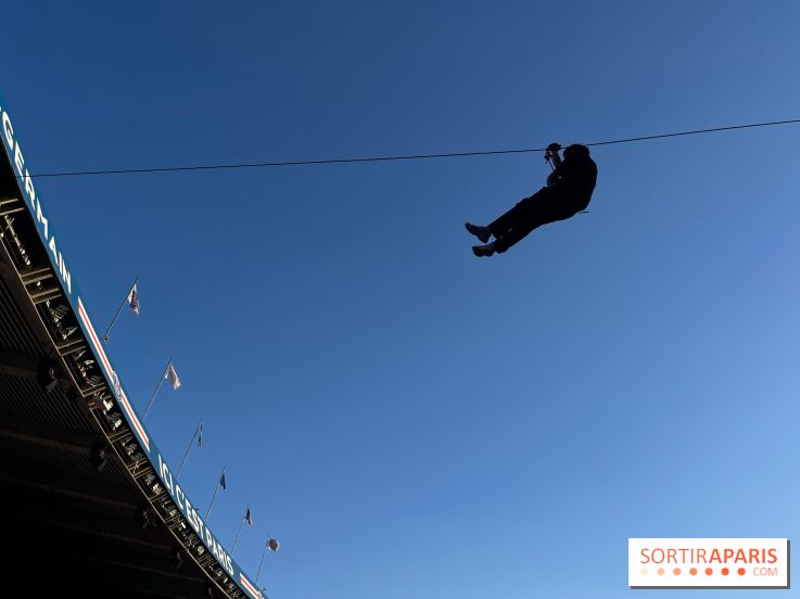 Tyrolienne au Parc des Princes