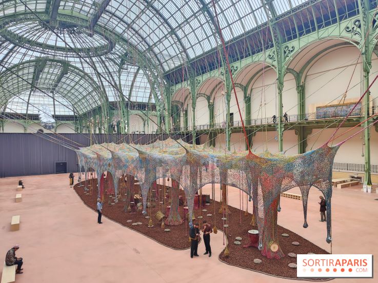Ernesto Neto tisse une nouvelle installation monumentale gratuite au Grand Palais, nos photos