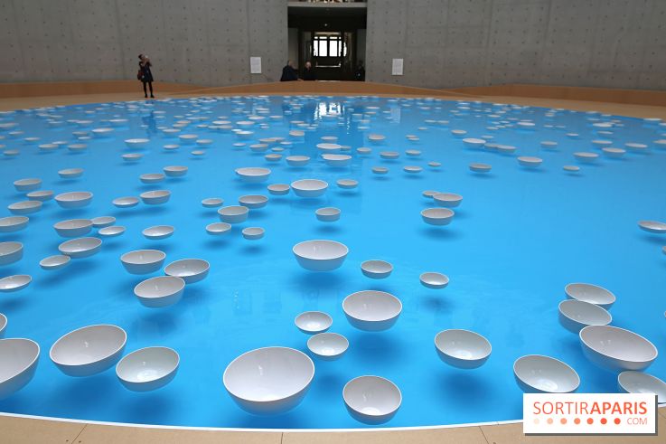 Clinamen, nos photos de l'une installation aquatique et musicale à la Bourse de Commerce - Clinamen Bourse de Commerce 8 fotor 2025060615135