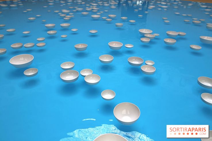 Clinamen, nos photos de l'une installation aquatique et musicale à la Bourse de Commerce - Clinamen Bourse de Commerce 11 fotor 202506061538