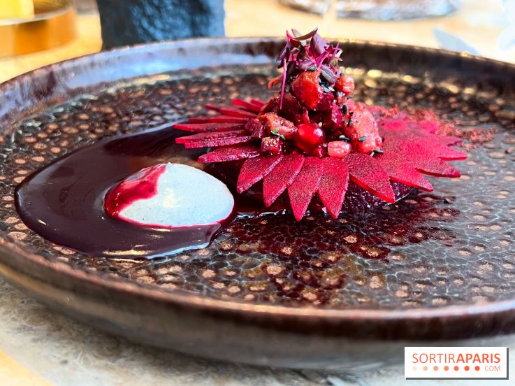 Restaurant Alan Geaam - Le Thon rouge Betterave, sésame noir, épices kamouneh